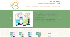 Desktop Screenshot of inhealthandhappiness.com